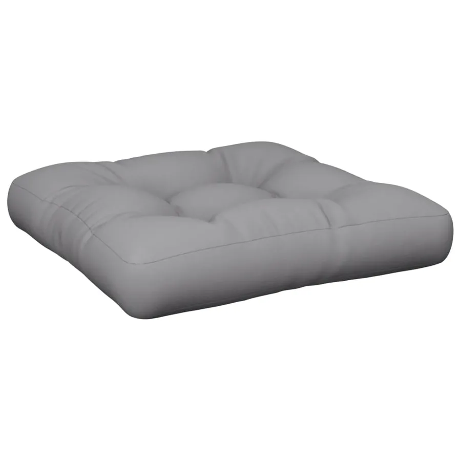 Coussin de palette gris tissu - 2