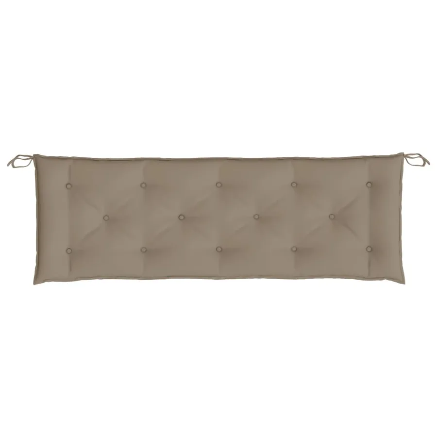 Coussins de banc jardin lot de 2 taupe 150x50x7 cm tissu Oxford - 6