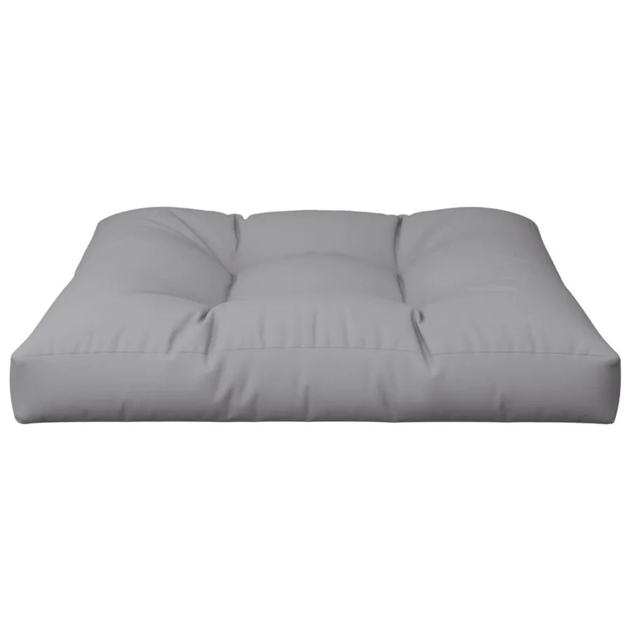 Coussin de palette gris 70x70x12 cm tissu - 4