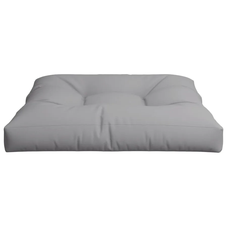Coussin de palette gris 70x70x12 cm tissu - 5