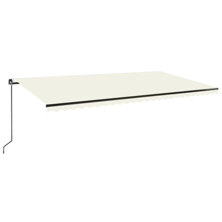 Auvent manuel rétractable 600x300 cm Crème - 2