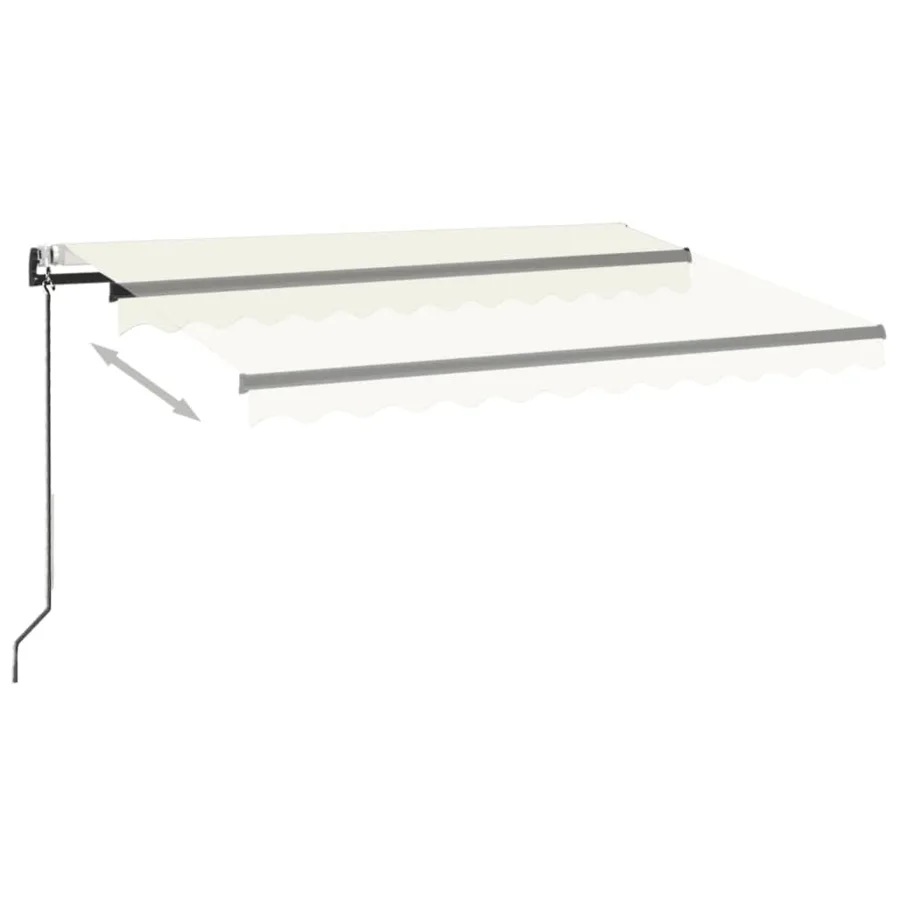 Auvent rétractable automatique 300x250 cm Crème - 3