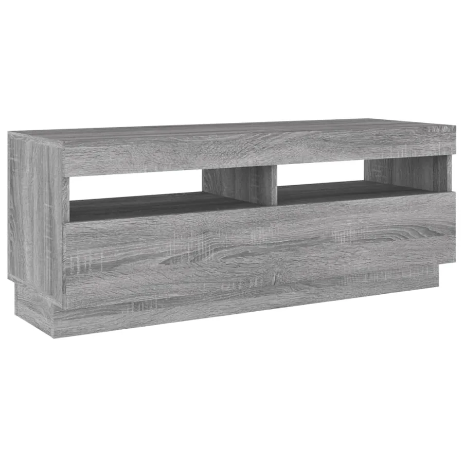 Ensemble de meubles TV avec lumières LED 2 pcs Sonoma gris - 10
