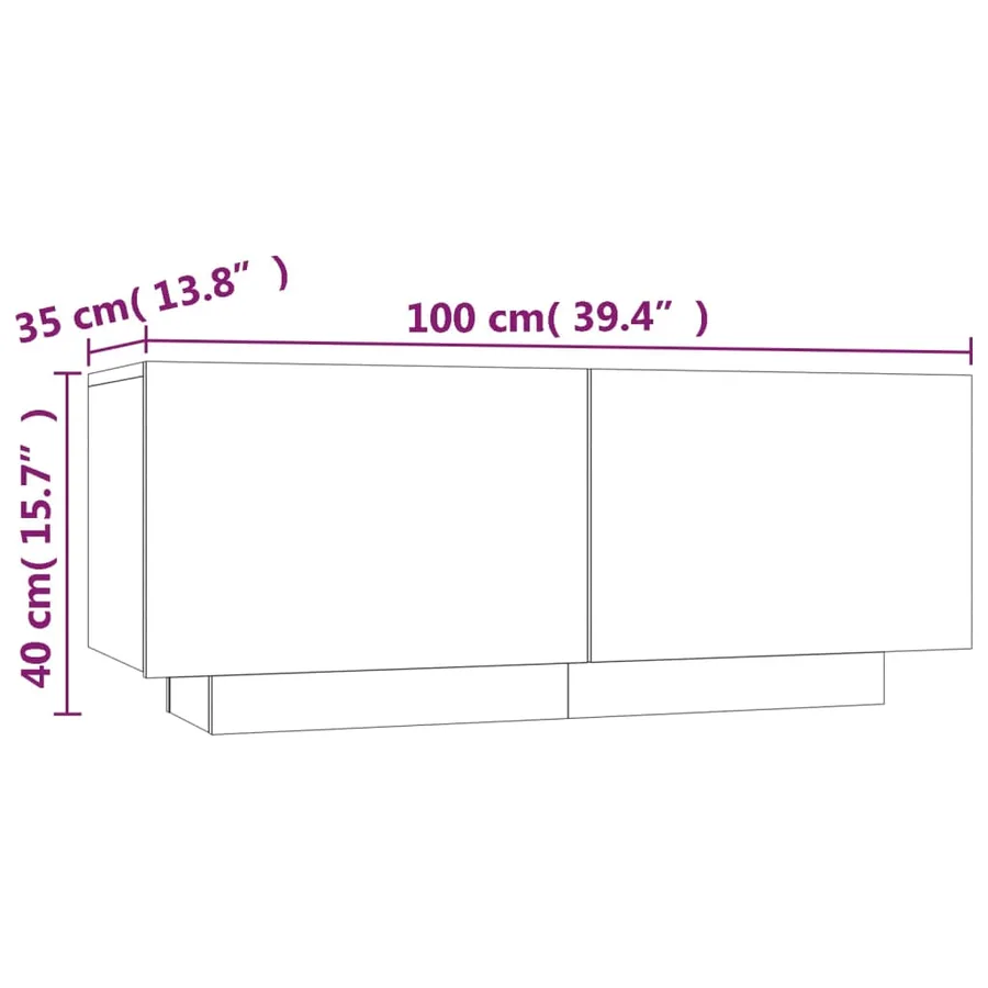 Ensemble de meubles TV avec lumières LED 2 pcs Sonoma gris - 19