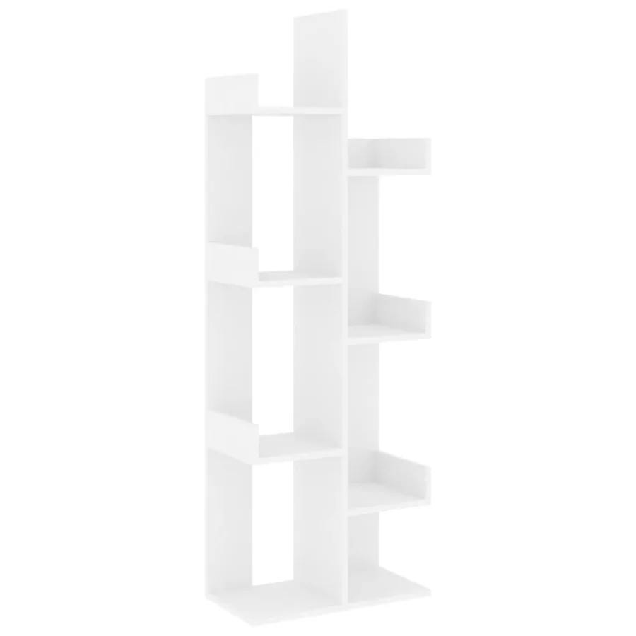 Bibliothèque Blanc 48x25,5x140 cm Bois d’ingénierie - 2