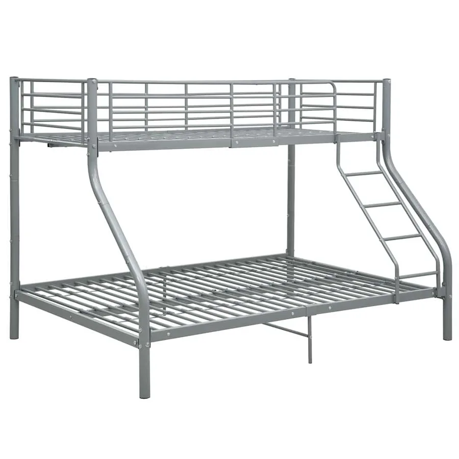 Cadre de lit superposé sans matelas gris 140x200 cm/90x200 cm - 2