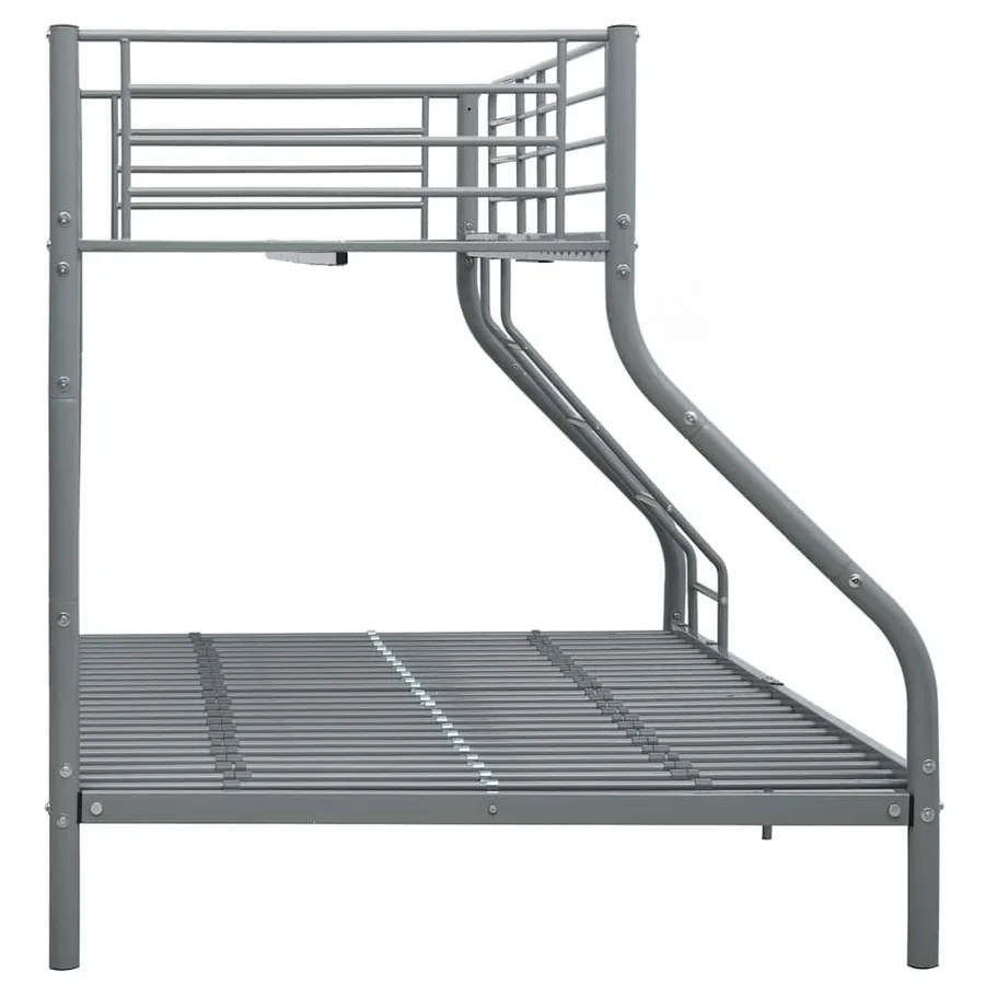 Cadre de lit superposé sans matelas gris 140x200 cm/90x200 cm - 4