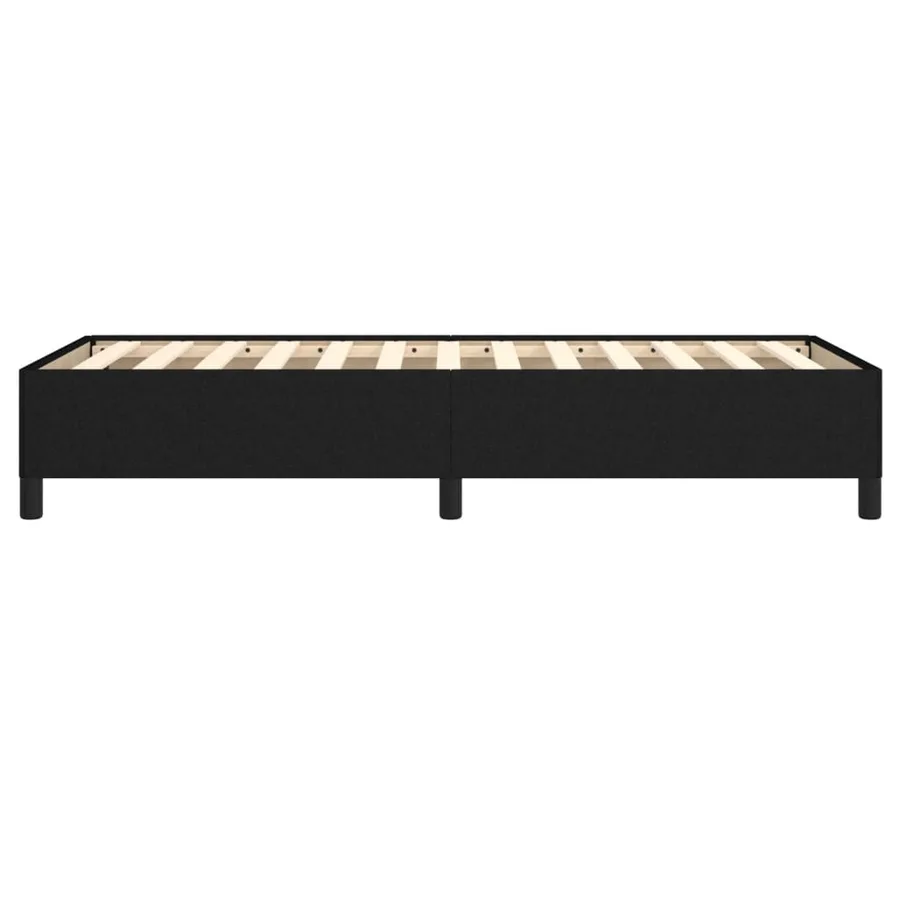 Cadre de lit sans matelas noir 90x200 cm tissu - 6