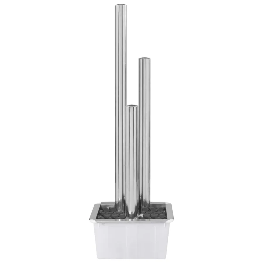 Fontaine de jardin Argenté 48x34x153 cm Acier inoxydable - 5