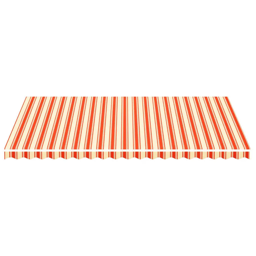 Tissu de remplacement pour auvent jaune et orange 5x3 m polyester - 3