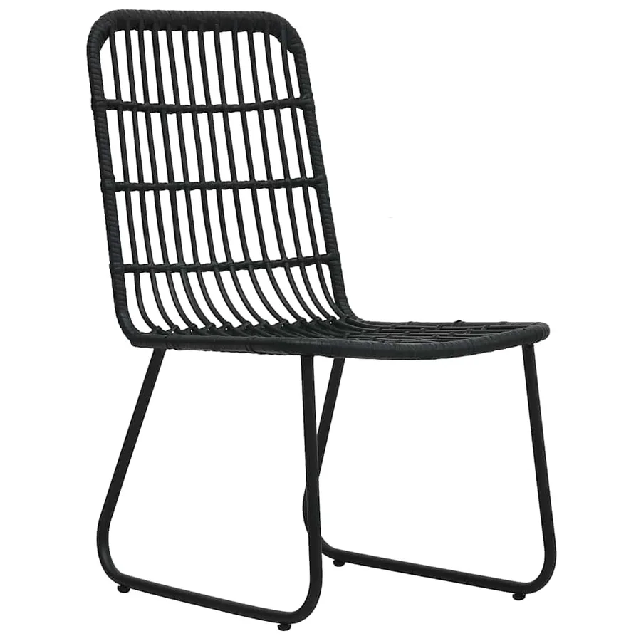 Ensemble à manger d'extérieur 5 pcs résine tressée et verre - 4