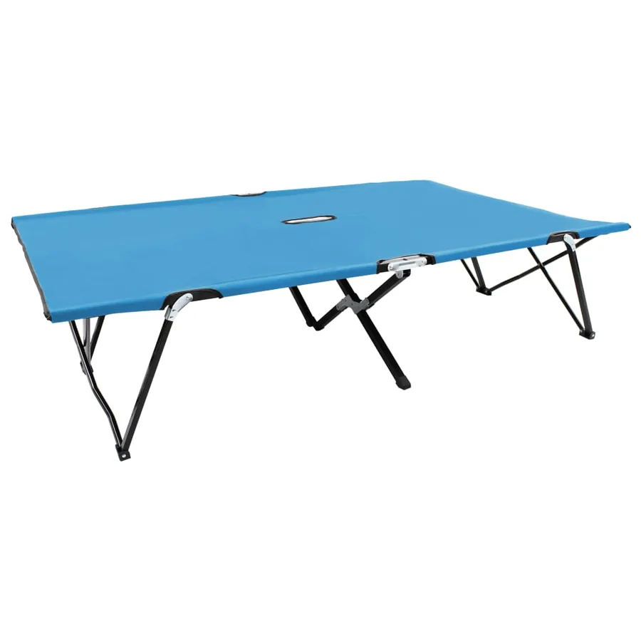 Chaise longue pliable 2 places Gris Acier - 41