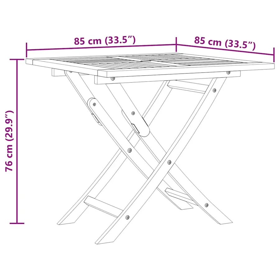 Ensemble à manger de jardin 5 pcs Bois de teck massif - 10