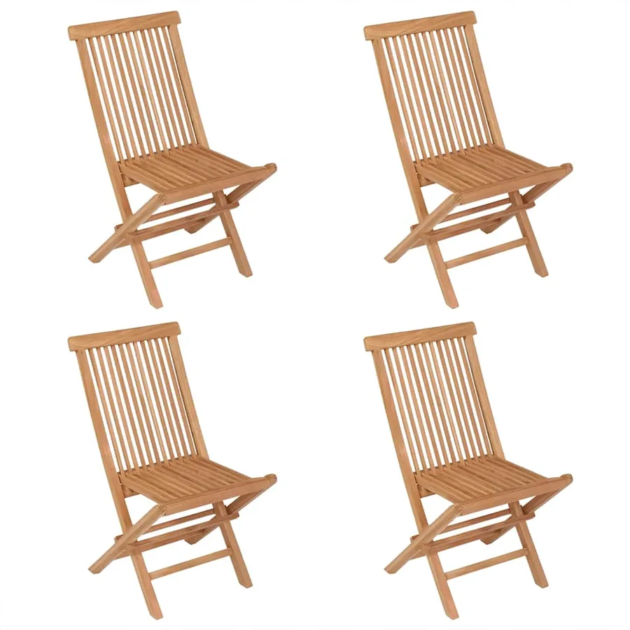 Ensemble à manger de jardin 5 pcs Bois de teck massif - 3