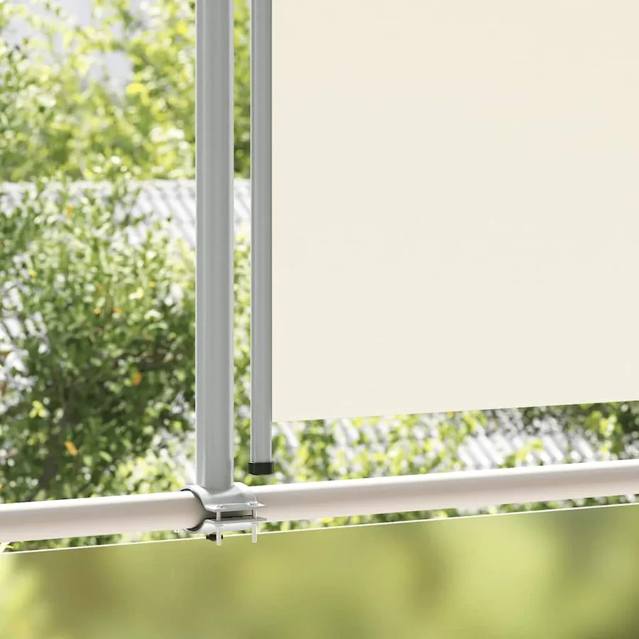 Auvent latéral rétractable de patio 140 x 300 cm Blanc cassé - 3
