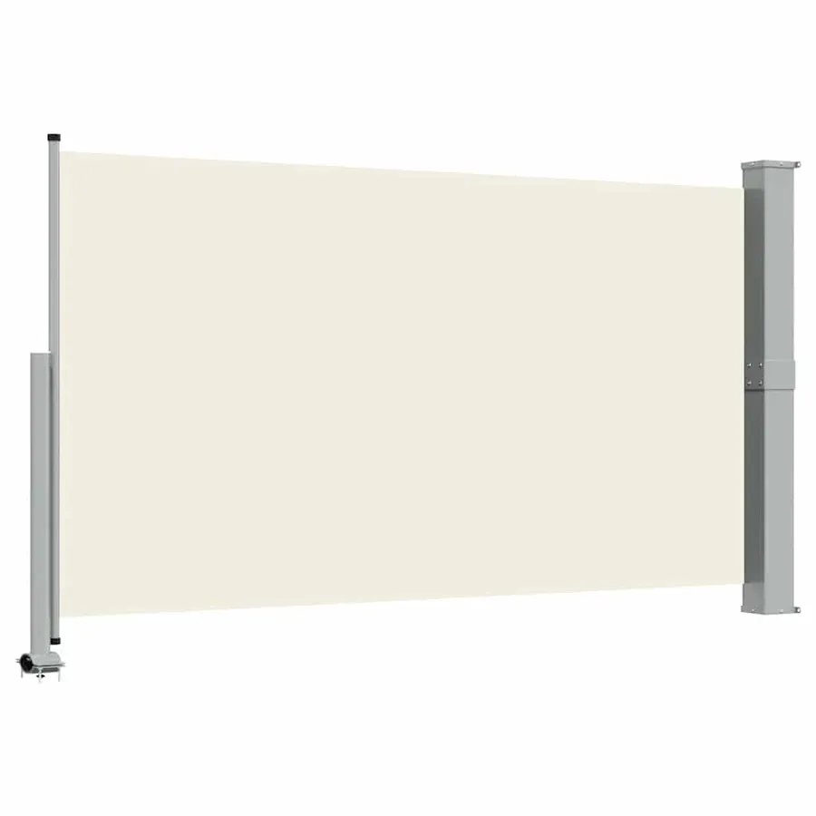 Auvent latéral rétractable de patio 140 x 300 cm Blanc cassé - 7