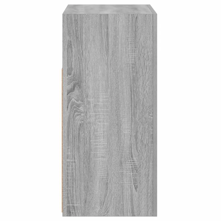 Buffet avec lumières LED sonoma gris 80x35x75 cm - 9