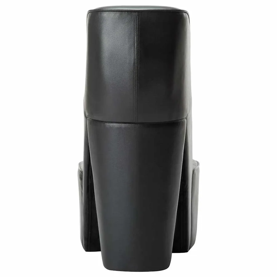 Chaise en forme de chaussure à talon haut noir similicuir - 6