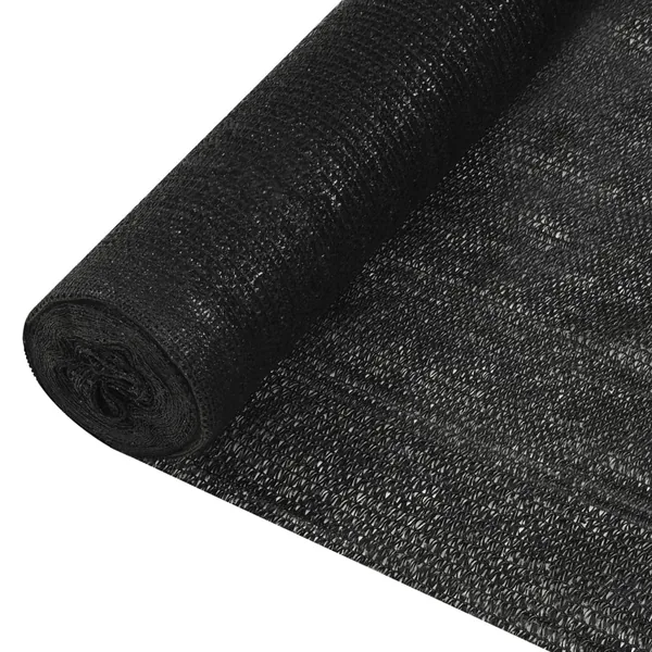 Filet brise-vue Noir 1,8x25 m PEHD 150 g/m²
