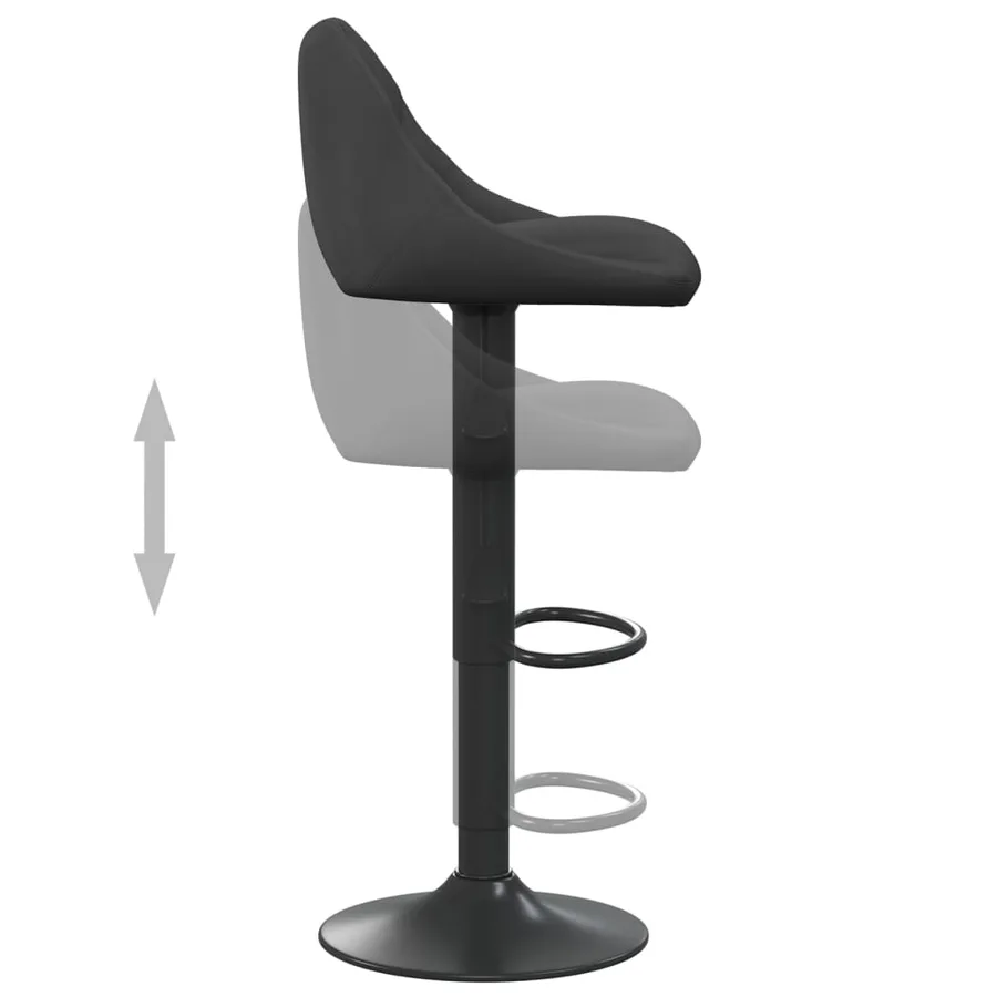 Tabouret de bar Noir Velours - 6
