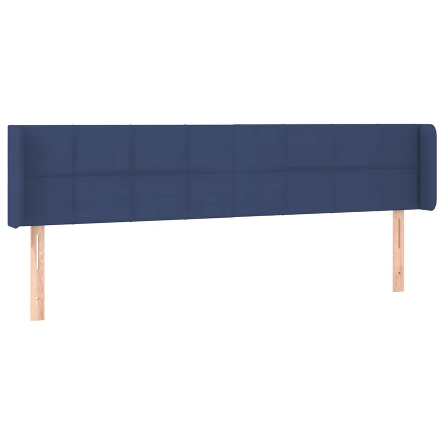 Tête de lit à LED Bleu 183x16x78/88 cm Tissu - 3