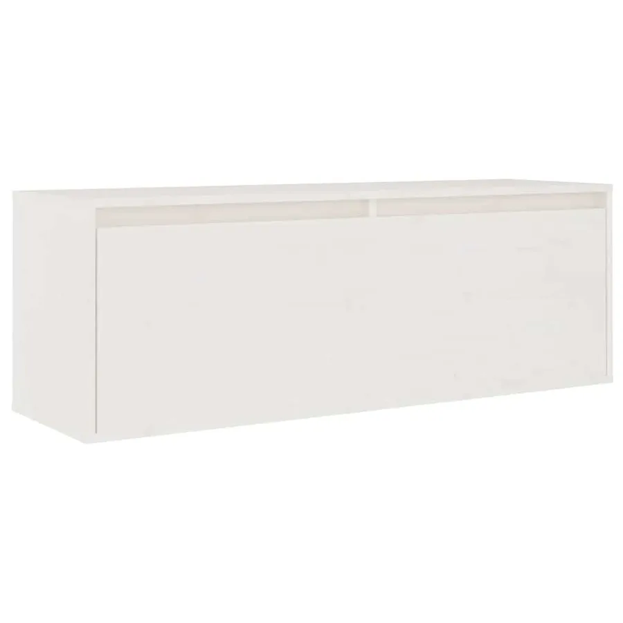Meubles TV 6 pcs Blanc Bois massif de pin - 5