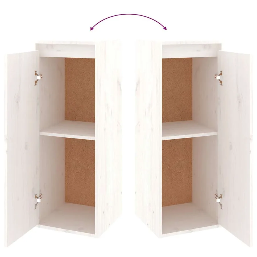 Meubles TV 6 pcs Blanc Bois massif de pin - 8