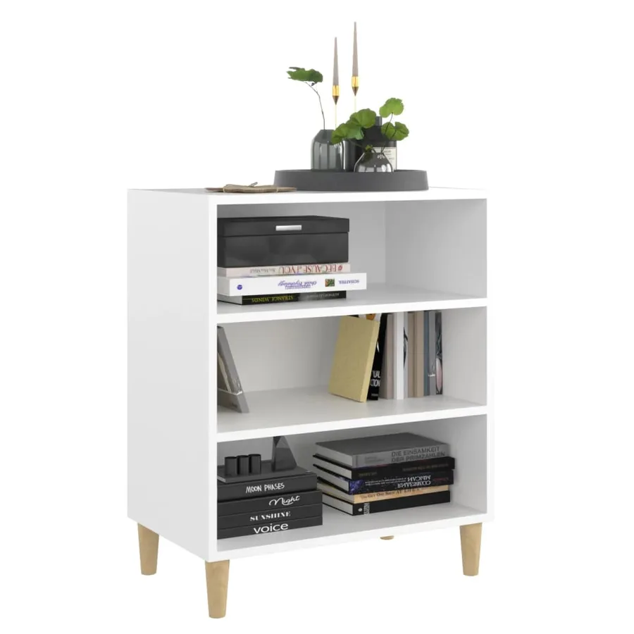 Buffet blanc 57x35x70 cm bois d’ingénierie - 3