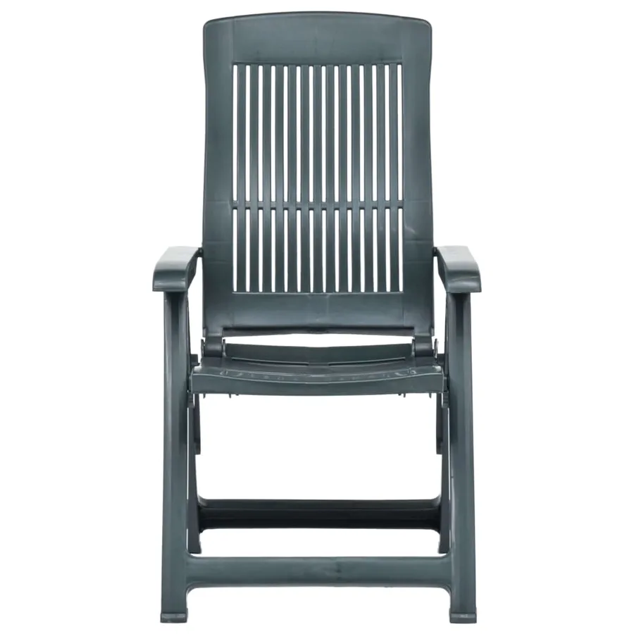 Chaises inclinables de jardin lot de 2 Plastique Anthracite - 12