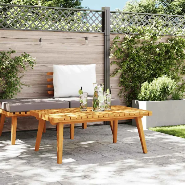 Table basse de jardin 90x55x35 cm Bois solide d'acacia