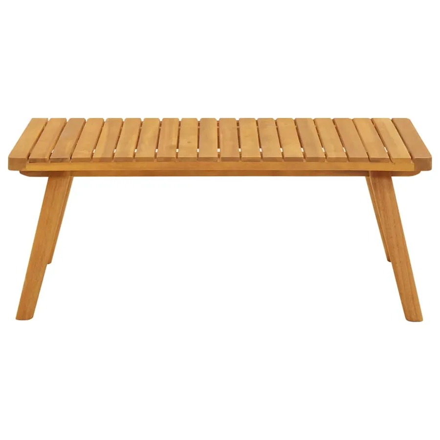 Table basse de jardin 90x55x35 cm Bois solide d'acacia - 4