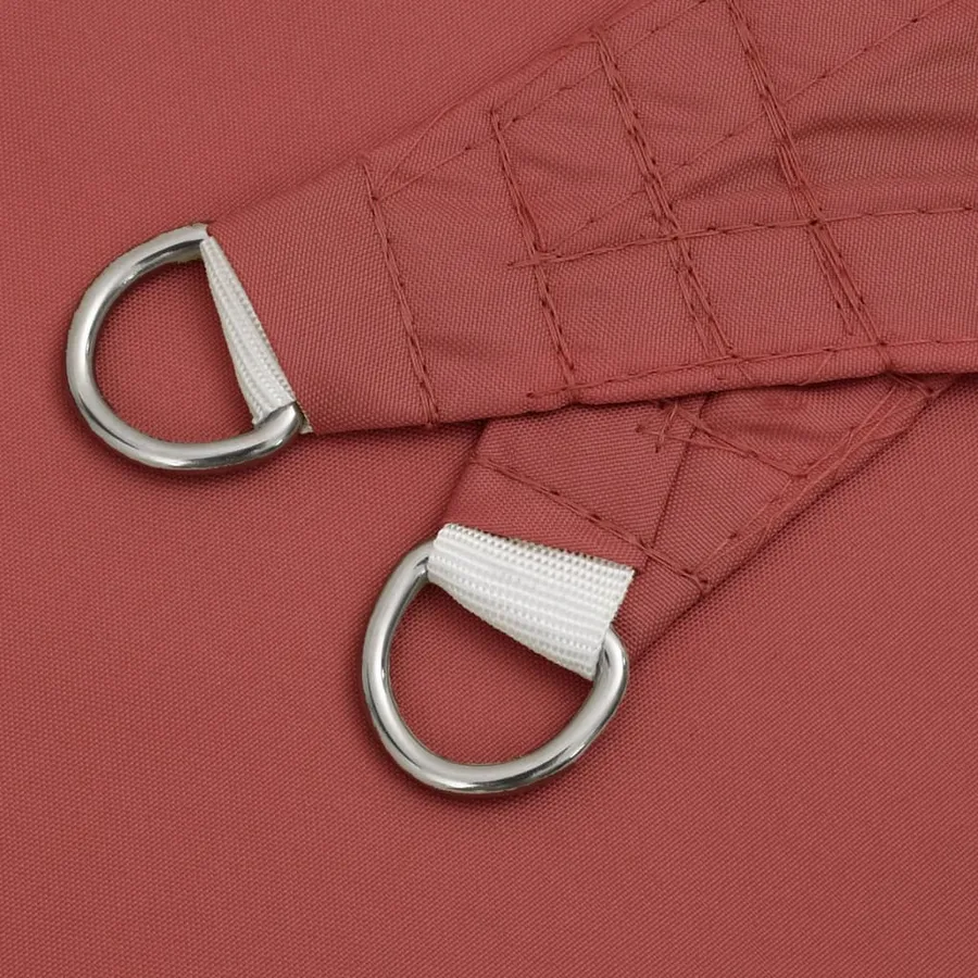 Voile de parasol tissu oxford triangulaire 5x6x6 m terre cuite - 6