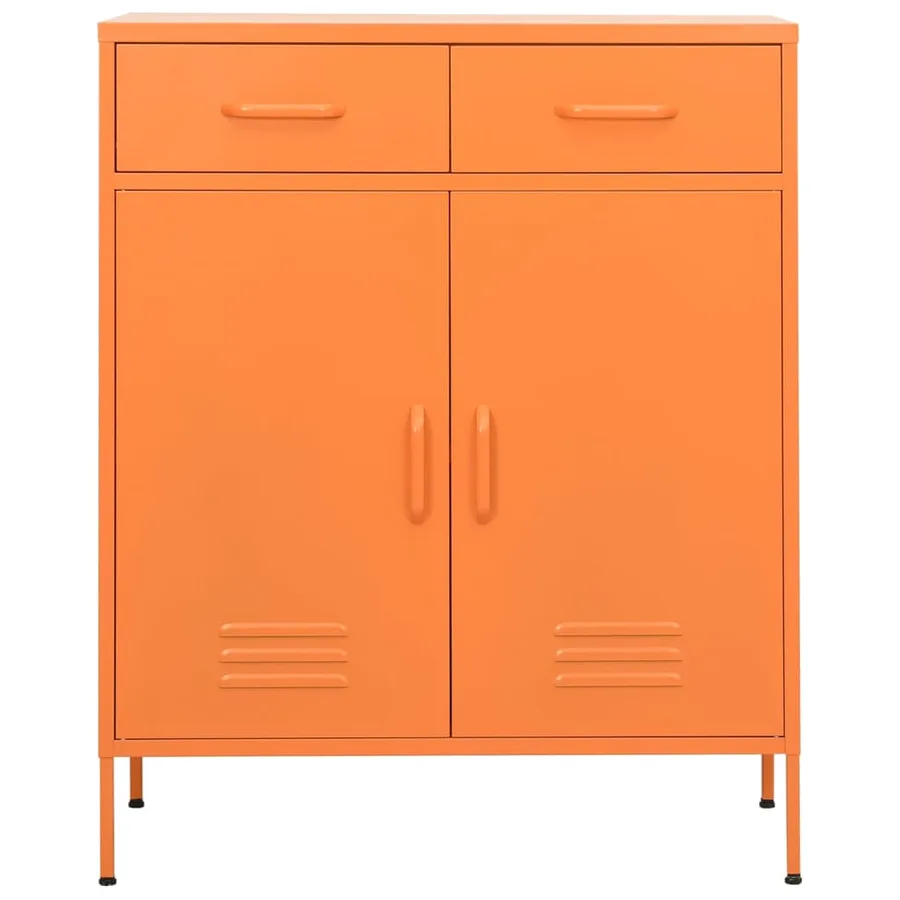 Armoire de rangement Orange 80x35x101,5 cm Acier - 2