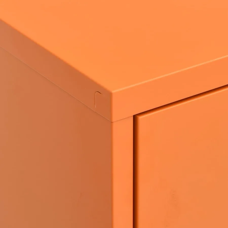 Armoire de rangement Orange 80x35x101,5 cm Acier - 8