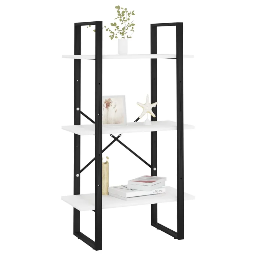Étagère de rangement blanc 60x30x105 cm bois d'ingénierie - 4