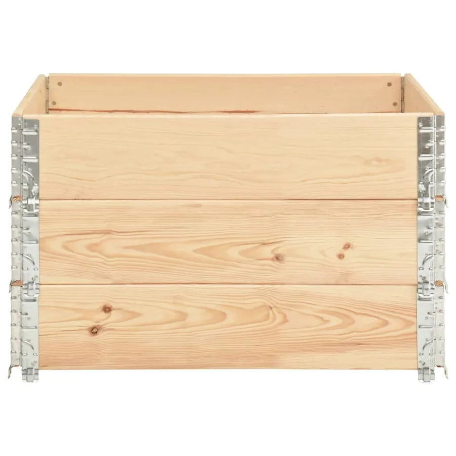 Jardinières surélevées 3 pcs 100x100 cm Bois de pin solide - 3