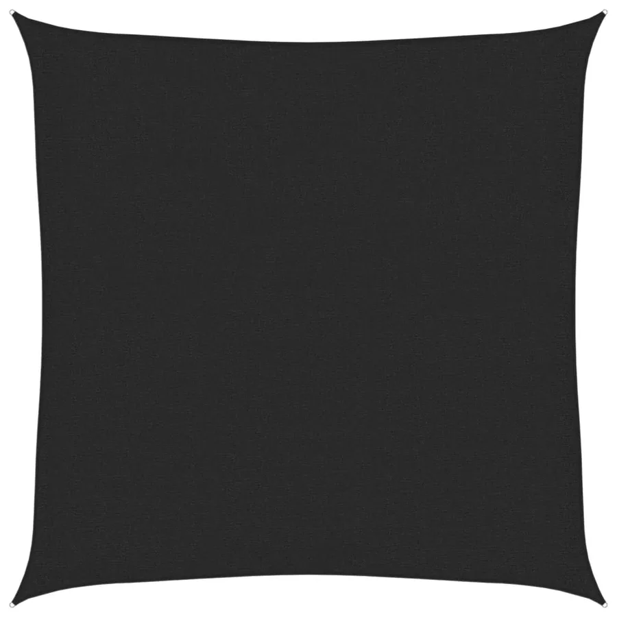 Voile d'ombrage 160 g/m² Noir 2,5x2,5 m PEHD - 2