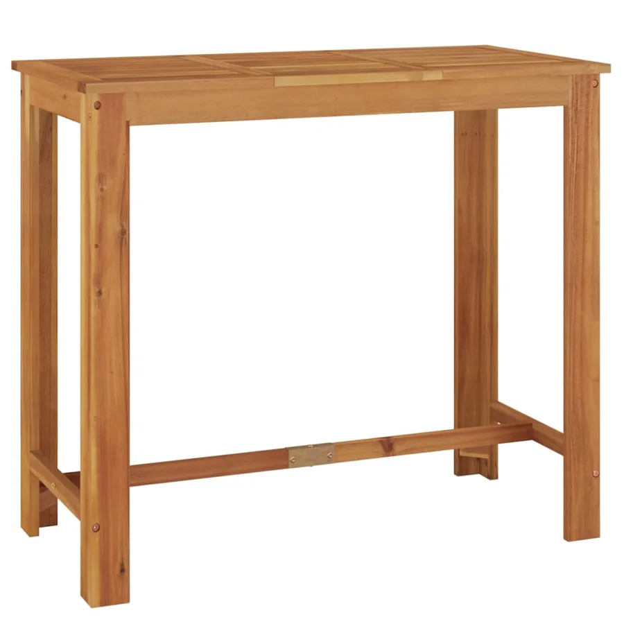 Ensemble de bar de jardin 5 pcs bois d'acacia solide - 4