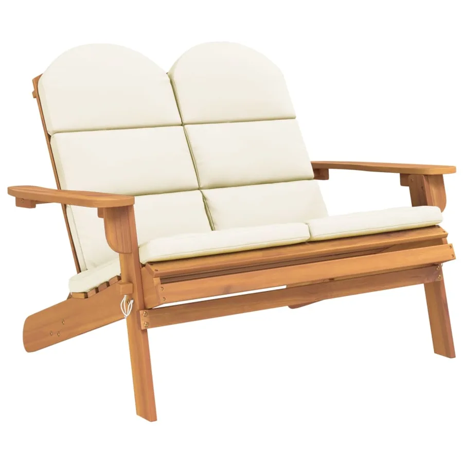 Ensemble de salon de jardin Adirondack 3 pcs bois acacia solide - 5