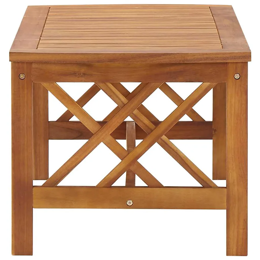 Table basse 102x50x43 cm Bois d'acacia solide - 3