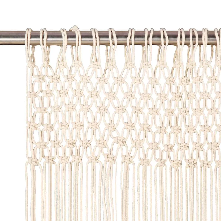 Rideau en macramé 140x240 cm Coton - 4