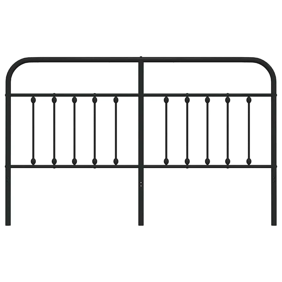 Tête de lit de remplacement métal noir 180 cm - 4