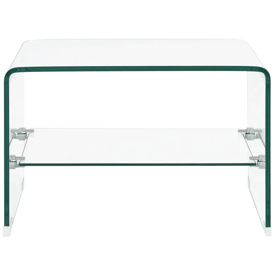 Table basse Clair 50x45x33 cm Verre trempé - 4