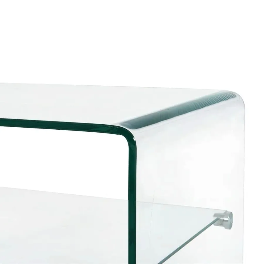 Table basse Clair 50x45x33 cm Verre trempé - 6