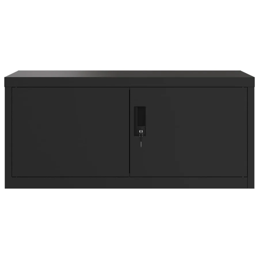 Classeur noir 90x40x145 cm acier - 4