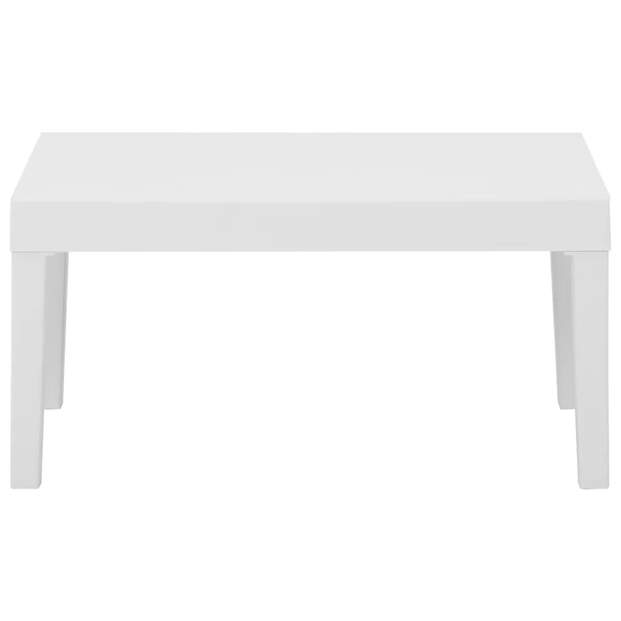 Salon de jardin 4 pcs avec coussins Plastique Blanc - 4