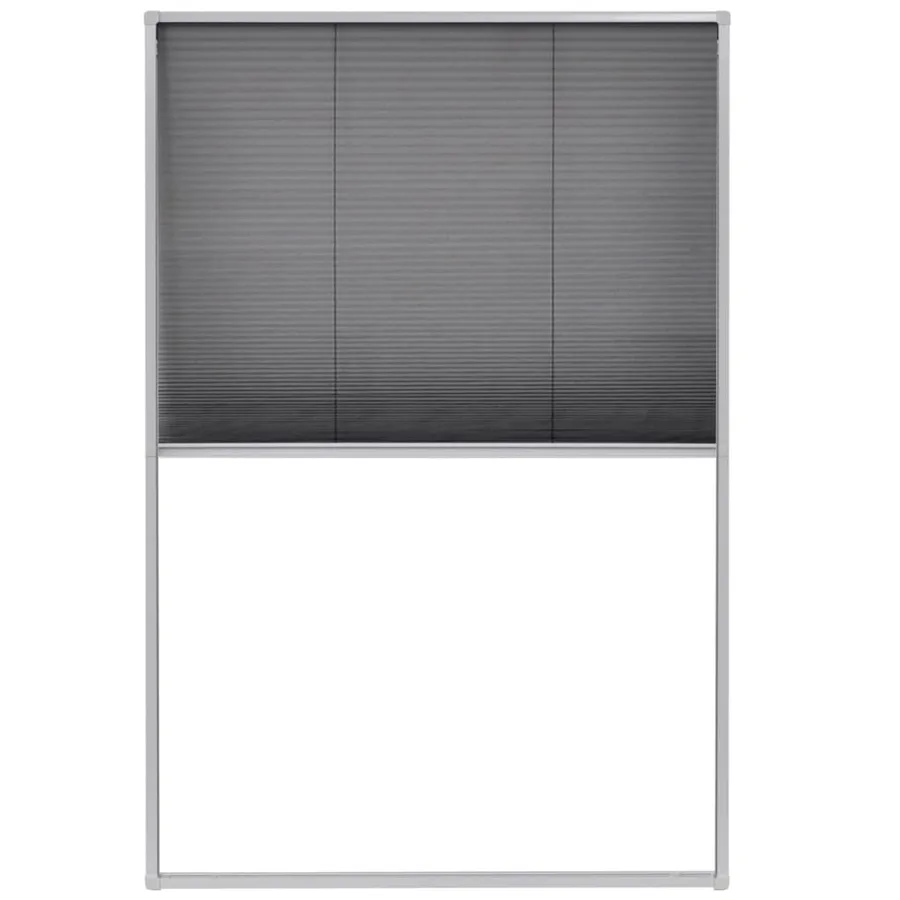 Moustiquaire plissée pour fenêtre Aluminium 80 x 120 cm - 2