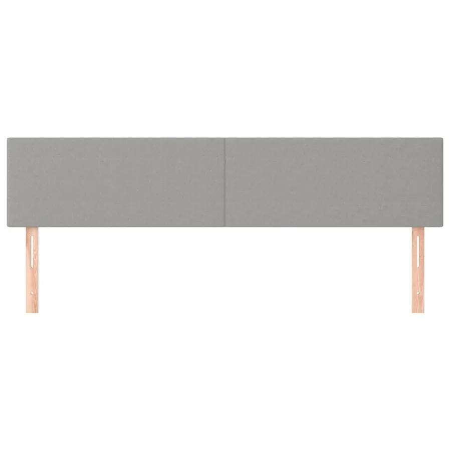 Têtes de lit Gris clair 180x5x78/88 cm Tissu - 3