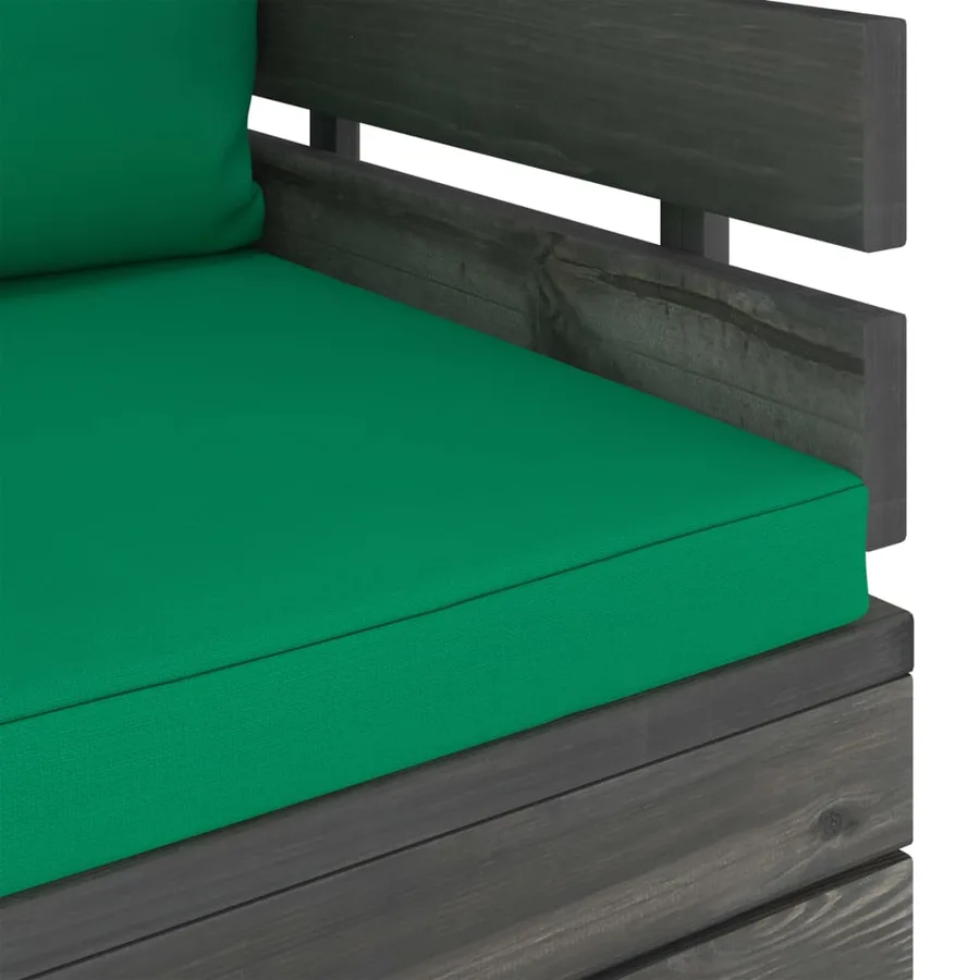 Fauteuil de jardin avec coussins Bois de pin - 6