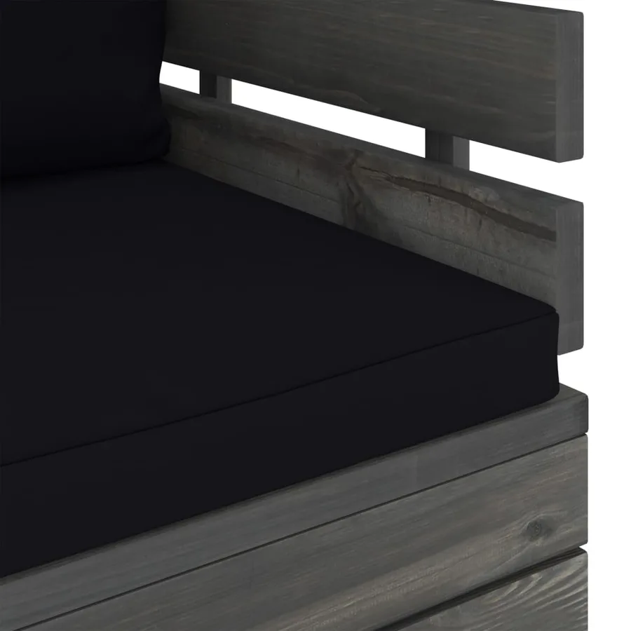 Fauteuil de jardin avec coussins Bois de pin - 6